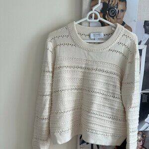 La Ligne Knit White Sweater